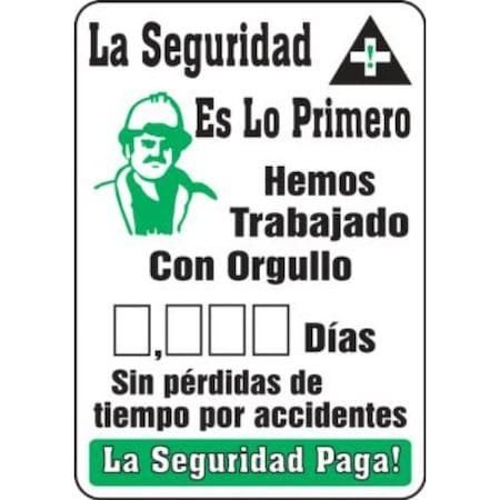 Accuform WRITEADAY SCOREBOARDS SAFETY SHMSR135AL SHMSR135AL